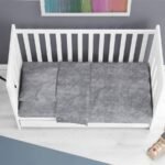 Κατωσέντονο με Λάστιχο bebe Premium Shadow 613 0,70X1,40X0,15 Dark Grey 100% Cotton