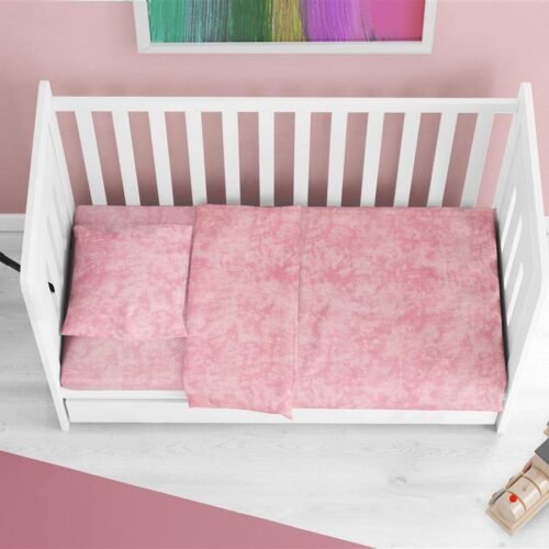 Κατωσέντονο με Λάστιχο bebe Premium Shadow 617 0,70X1,40X0,15 Pink 100% Cotton
