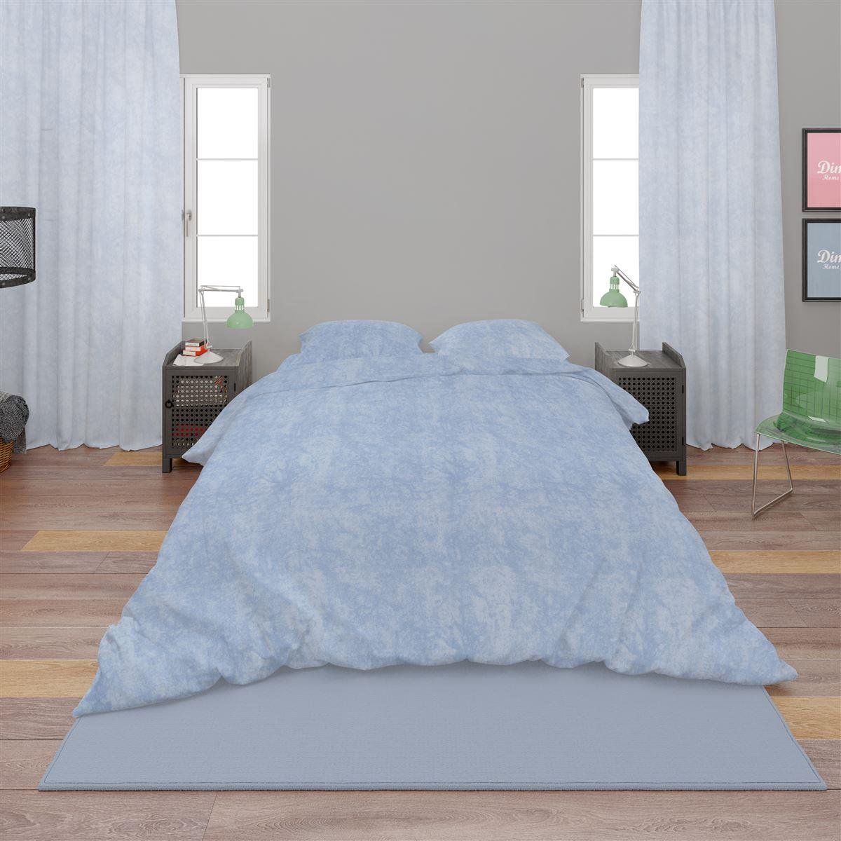 0007851_SKU_33132325003 Σεντόνια Σετ 4 τεμ Premium Shadow 614 240X270 Sky Blue 100% Cotton - Image 1