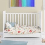 Παπλωματοθήκη Εμπριμέ bebe Spaceship 186 120X160 Beige 100% Cotton