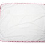 Σελτεδάκι Αδιάβροχο bebe Floral 61 50X80 Λευκό/Κοραλί 100% Cotton