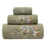 Beauty Home Σετ πετσέτες Art 3395 Σετ 3τμχ Πράσινο
