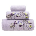 Beauty Home Σετ πετσέτες Art 3396 Σετ 3τμχ Λιλά