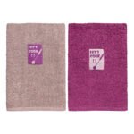 Beauty Home Ποτηρόπανα σετ 2τμχ Art 8292 40x60 Σάπιο μήλο,Φουξ