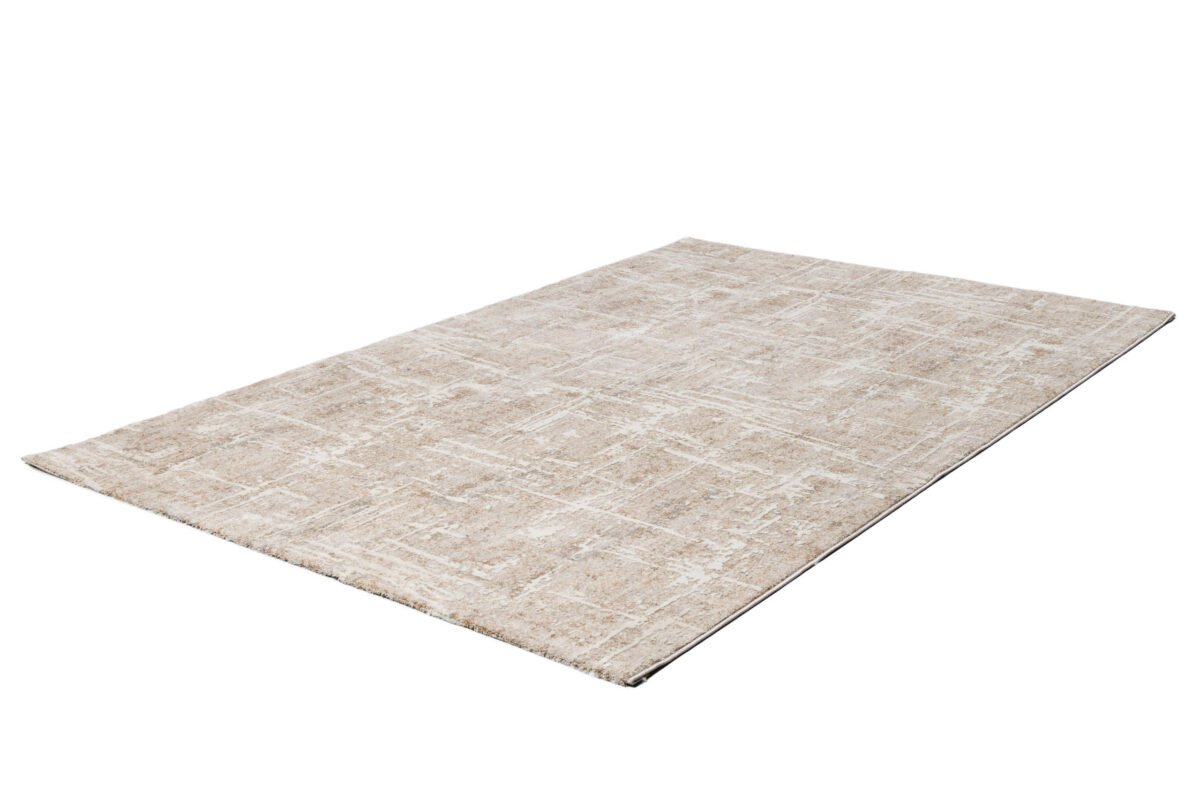 Aperia-972-071-B Χαλί Aperia  972-071 μπεζ-εκρού αφηρημένο σχέδιο - ΡΟΤΟΝΤΑ  1,60x1,60 Colore Colori - Image 1