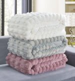 Υπέρδιπλη κουβέρτα Boggi (Amethyst) 220x240 Blanket - Image 2