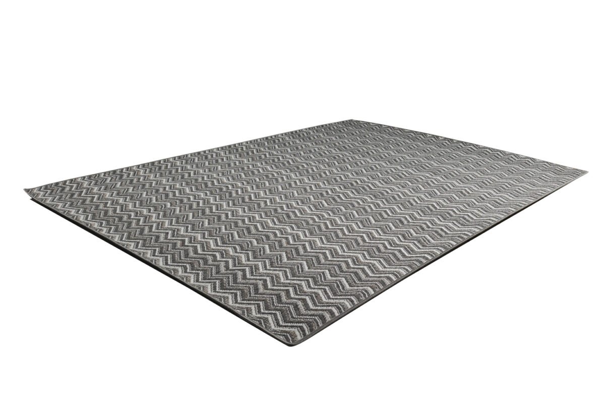 Ψάθινο χαλί Breeze 191/98 Μπεζ σκούρο-γκρι Zik Zak - ΡΟΤΟΝΤΑ  1,60x1,60 Colore Colori - Image 1