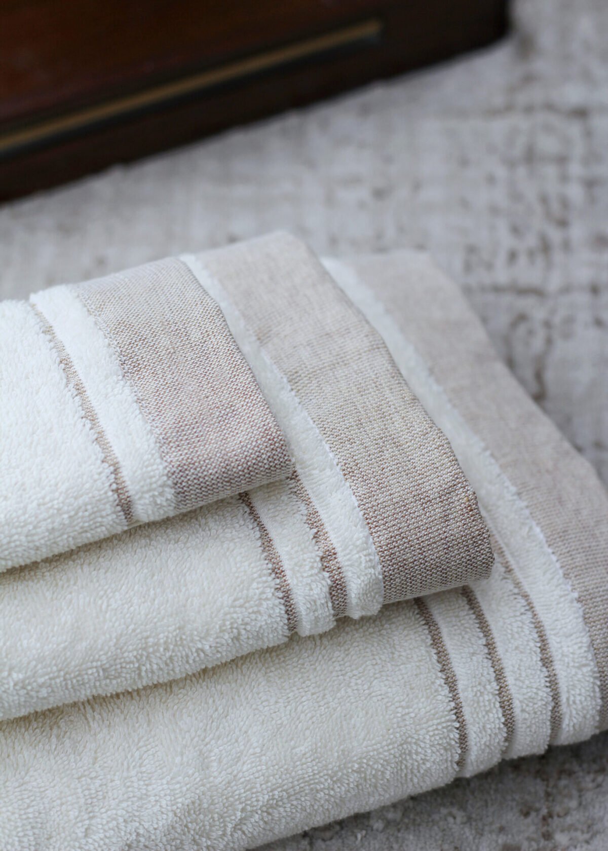 Σετ πετσέτες KITKAT (Pudra) 3ΤΕΜ Liolios Home - Image 2