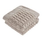 Υπέρδιπλη κουβέρτα Boggi (Lt Beige) 220x240 Blanket - Image 2