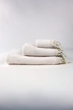 Σετ πετσέτες 3τμχ Duna Cream Liolios Home - Image 3