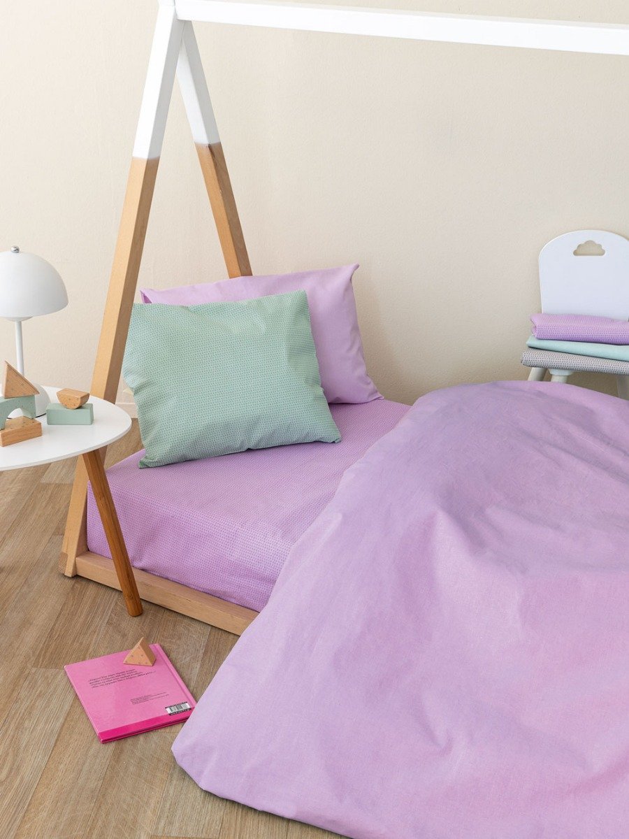 etoilebaby_lilac_3 Σεντόνι Κούνιας 70x140+20 ETOILE/2 Με Λάστιχο (χρώμα: Λιλά) - Image 1