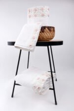 Σετ πετσέτες 3τμχ Menekse Cream Liolios Home - Image 4