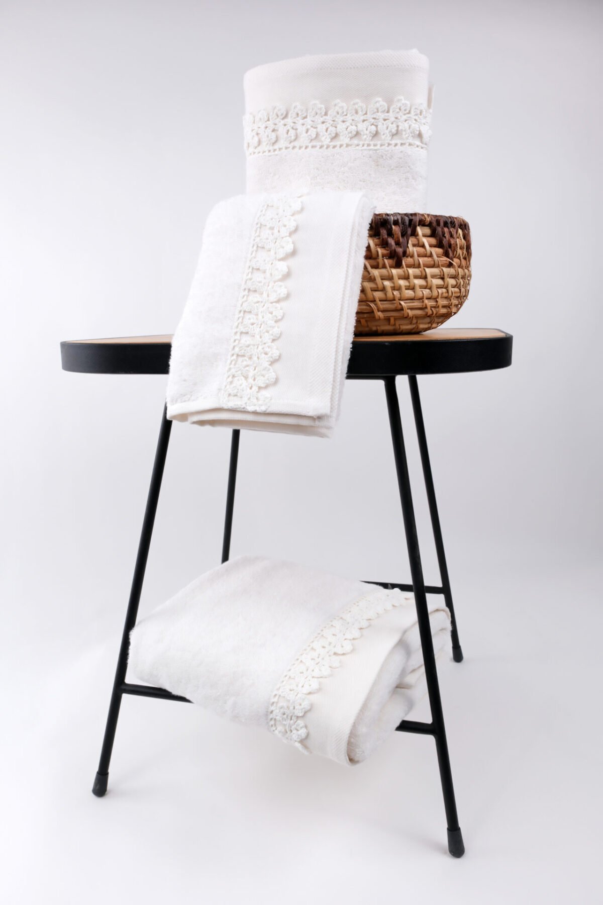 Σετ πετσέτες 3τμχ Small Flower Cream Liolios Home - Image 4