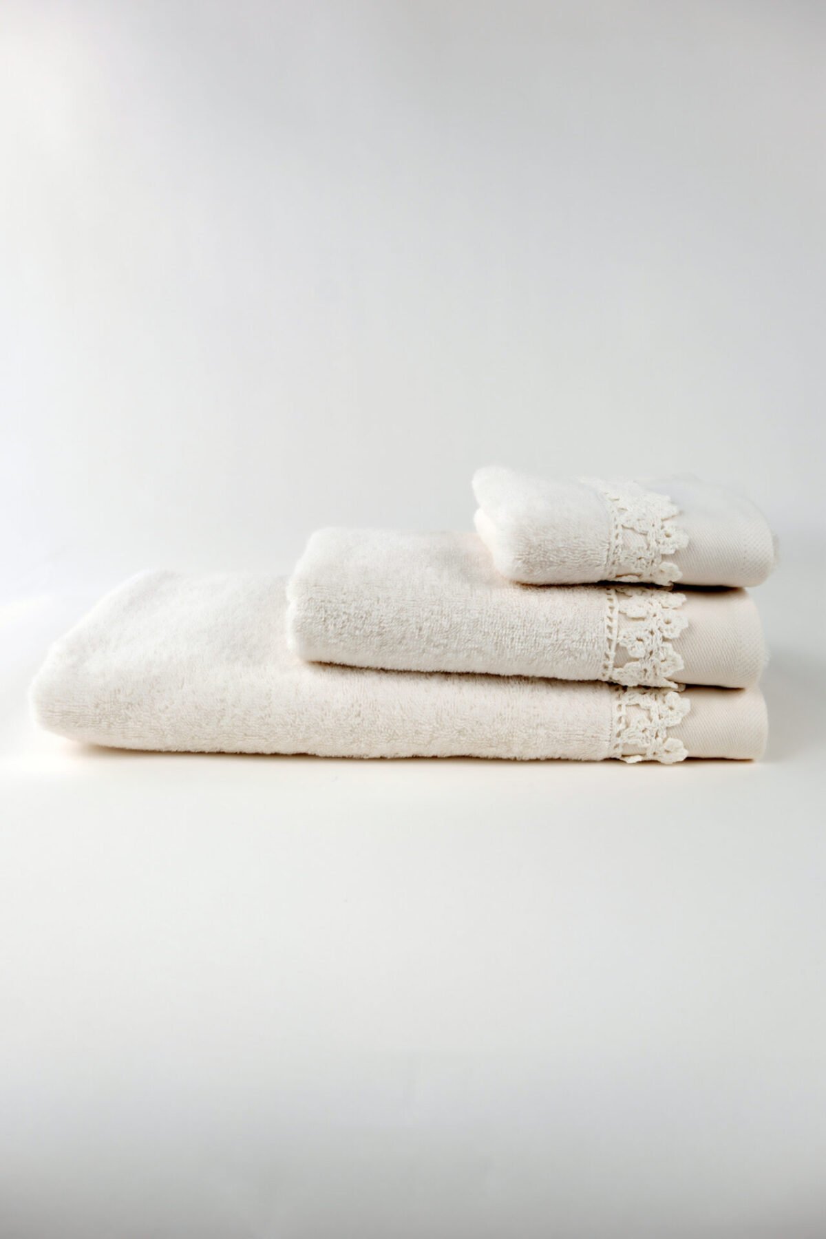 Σετ πετσέτες 3τμχ Small Flower Cream Liolios Home - Image 3