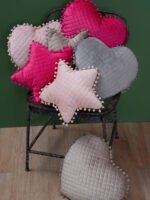 Διακοσμητικό Μαξιλαράκι Καρδιά 40x38 ELWIN FUCHSIA - Image 2