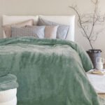 Κουβέρτα Βελουτέ 220x240 DREAM VELOUR/3 OLIVE