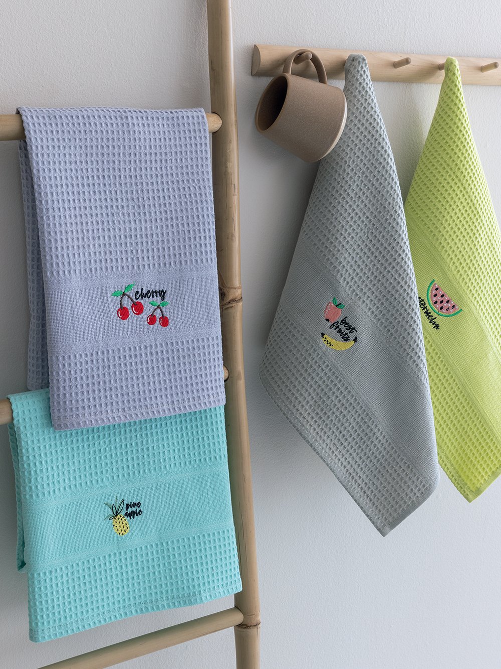 5205857289461_2 Σετ 4 Πετσέτες Κουζίνας Kitchen Towels 50x70 NORA101 - Image 1