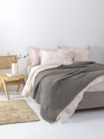 Κουβέρτα muslin 250x240 MOUS GREY
