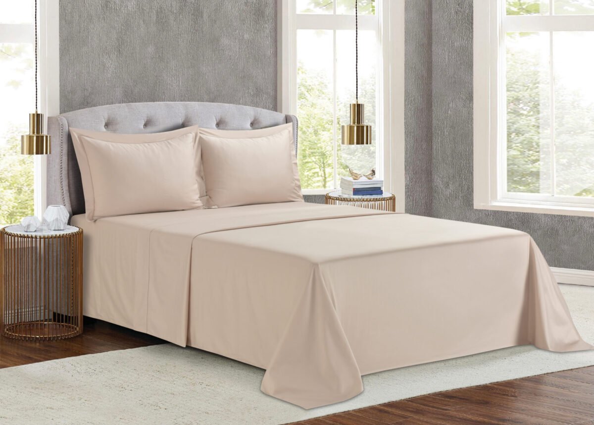 Σετ Σεντόνια Υπέρδιπλα Monaco Liolios Home (245×270) (Lt Pudra) - Image 3