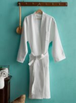 Λευκό Μπουρνούζι Πικέ Terry Κιμονό 390gsm (ΧL) - Image 3