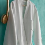 Λευκό Μπουρνούζι Πικέ Terry Κιμονό 390gsm (ΧL)