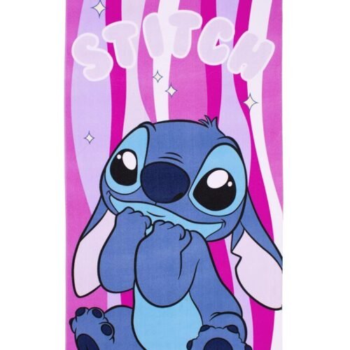 Πετσέτα Θαλάσσης Quick Dry Disney Home Lilo & Stitch 91 70X140 Lilac 100% Microfiber