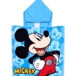 Πόντσο Θαλάσσης Quick Dry Disney Home Mickey 89 50X100 Sky Blue 100% Microfiber