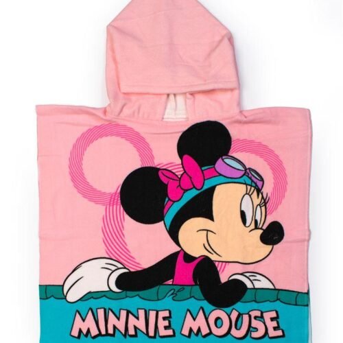 Πόντσο Θαλάσσης Quick Dry Disney Home Minnie & Daisy 90 50X100 Coral 100% Microfiber