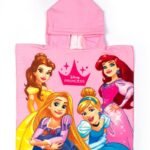Πόντσο Θαλάσσης Quick Dry Disney Home Princess 08 50X100 Pink 100% Microfiber