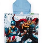 Πόντσο Θαλάσσης Quick Dry Marvel Avengers 40 50X100 Ice Blue 100% Microfiber