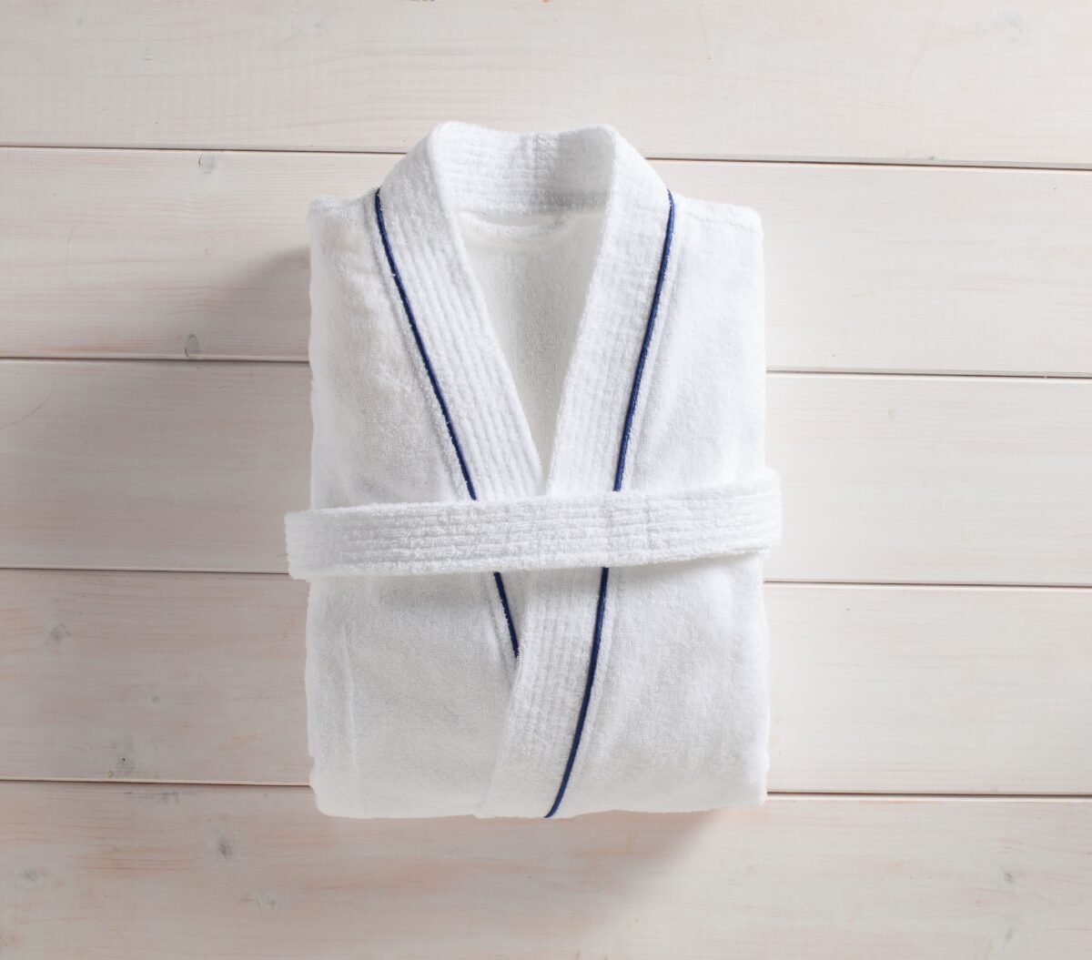 Λευκό Μπουρνούζι Terry Κιμονό 380gsm (L) - Image 1