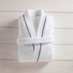 Λευκό Μπουρνούζι Terry Κιμονό 380gsm (L)