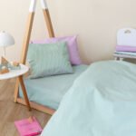 Σεντόνι Κούνιας 130x170 TOTEM Χωρίς Λάστιχο (χρώμα: Μέντα)