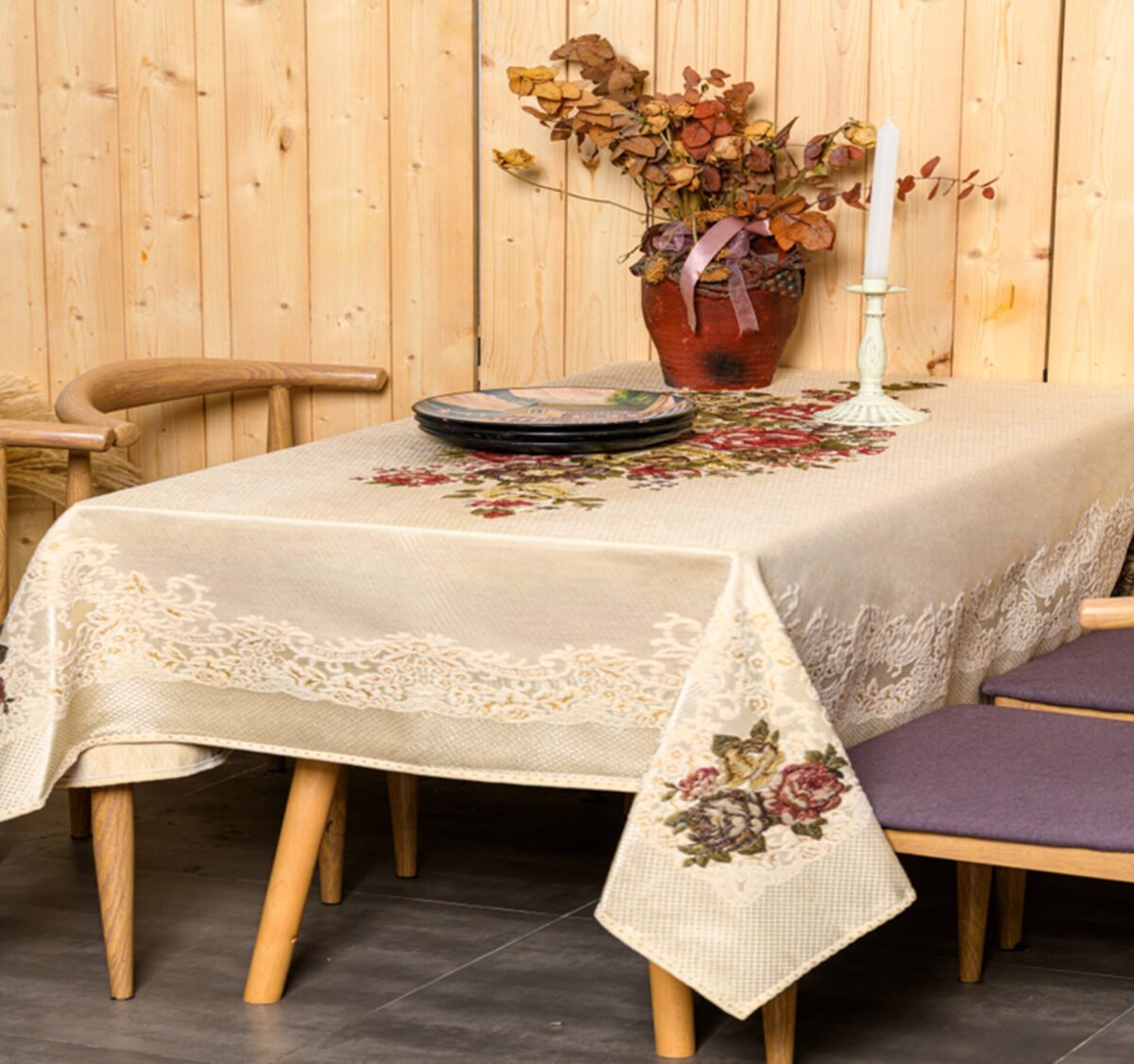 Τραπεζομάντηλο PLS-TB17008 Cream (140x180) - Image 2