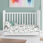 Πάπλωμα Εμπριμέ bebe Lion 534 120X160 Green 100% Cotton