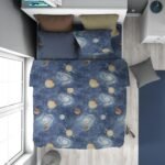 Παπλωματοθήκη Εμπριμέ kids Milky Way 185 160X240 Blue 100% Cotton