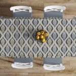 Καρέ Αλέκιαστο 90X90 Cyclops 461 Blue 70/30 Cott/Pol