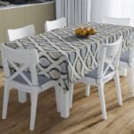 Τραπεζομάντηλο Αλέκιαστο 140X180 Cyclops 461 Blue 70/30 Cott/Pol