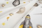 Σεντόνια Εμπριμέ Σετ 3 τεμ bebe Space Mission 183 120X160 White-Grey 100% Cotton - Image 2