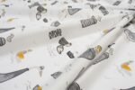 Κατωσέντονο Με Λάστιχο bebe Seabirds 578 0,70X1,40X0,15 White-Grey 100% Cotton - Image 2