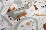 Κατωσέντονο Με Λάστιχο bebe Countryside 580 0,70X1,40X0,15 White-Mint 100% Cotton - Image 2