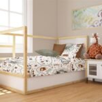 Παπλωματοθήκη Εμπριμέ bebe Countryside 580 120X160 White-Mint 100% Cotton