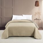 Κουβερλί King Size RENZO Ecru/Grey (260Χ240)