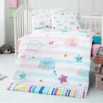 Beauty Home Σετ σεντόνια βρεφικά Art 5619 100x150 Ροζ