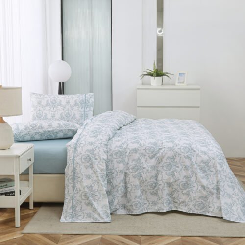 Σετ Σεντόνια Υπέρδιπλα Chantal (Aqua) Liolios Home (245×270)