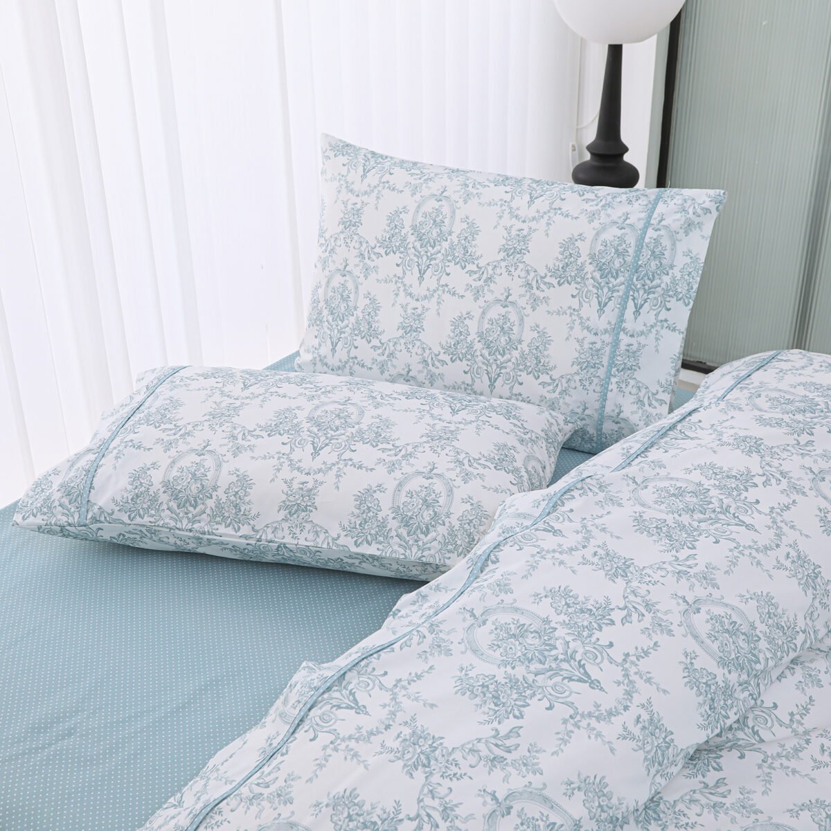 Σετ Σεντόνια Υπέρδιπλα Chantal (Aqua) Liolios Home (245×270) - Image 3