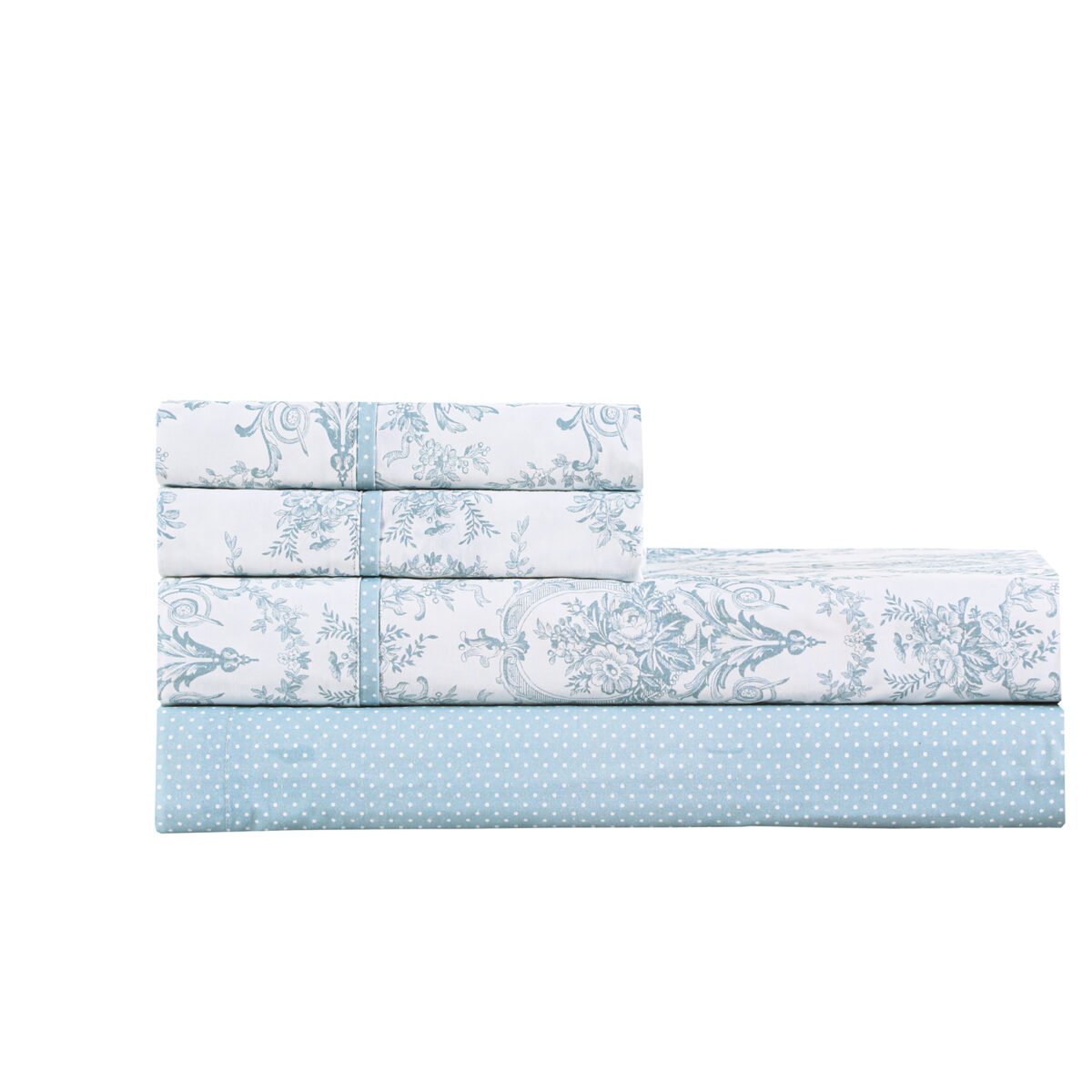 Σετ Σεντόνια Υπέρδιπλα Chantal (Aqua) Liolios Home (245×270) - Image 2