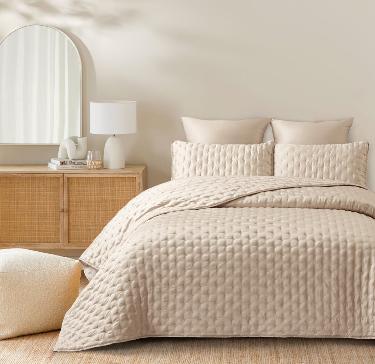Gisele-1 Σετ Κουβερλί King Size Gisele Beige Liolios Home (250x240) - Image 2