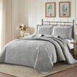 Κουβερλί King Size Ibiza Grey Liolios Home (260×240)