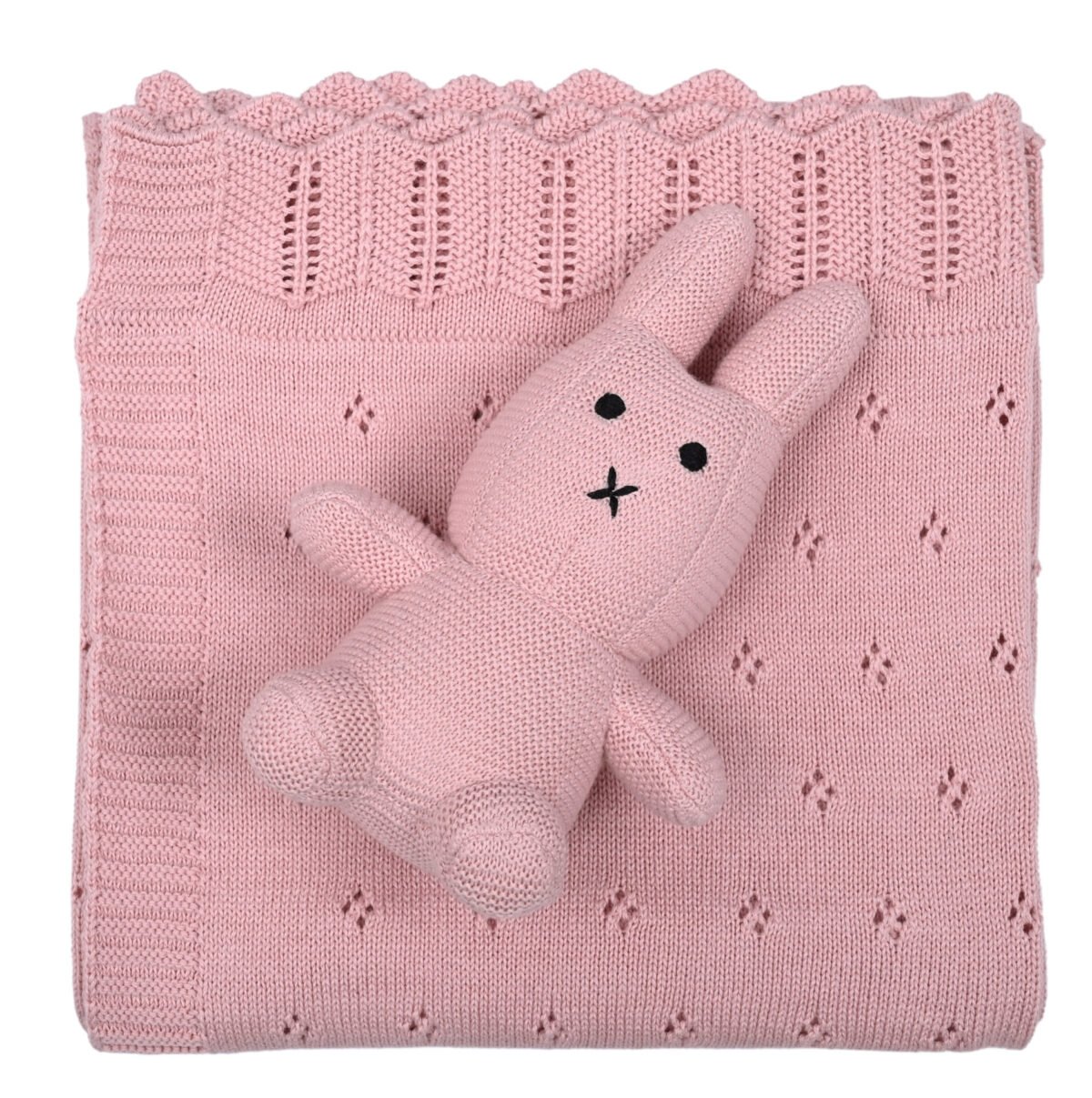 Κουβέρτα bebe Bunny Toy (Pink) 80x100 - Image 2